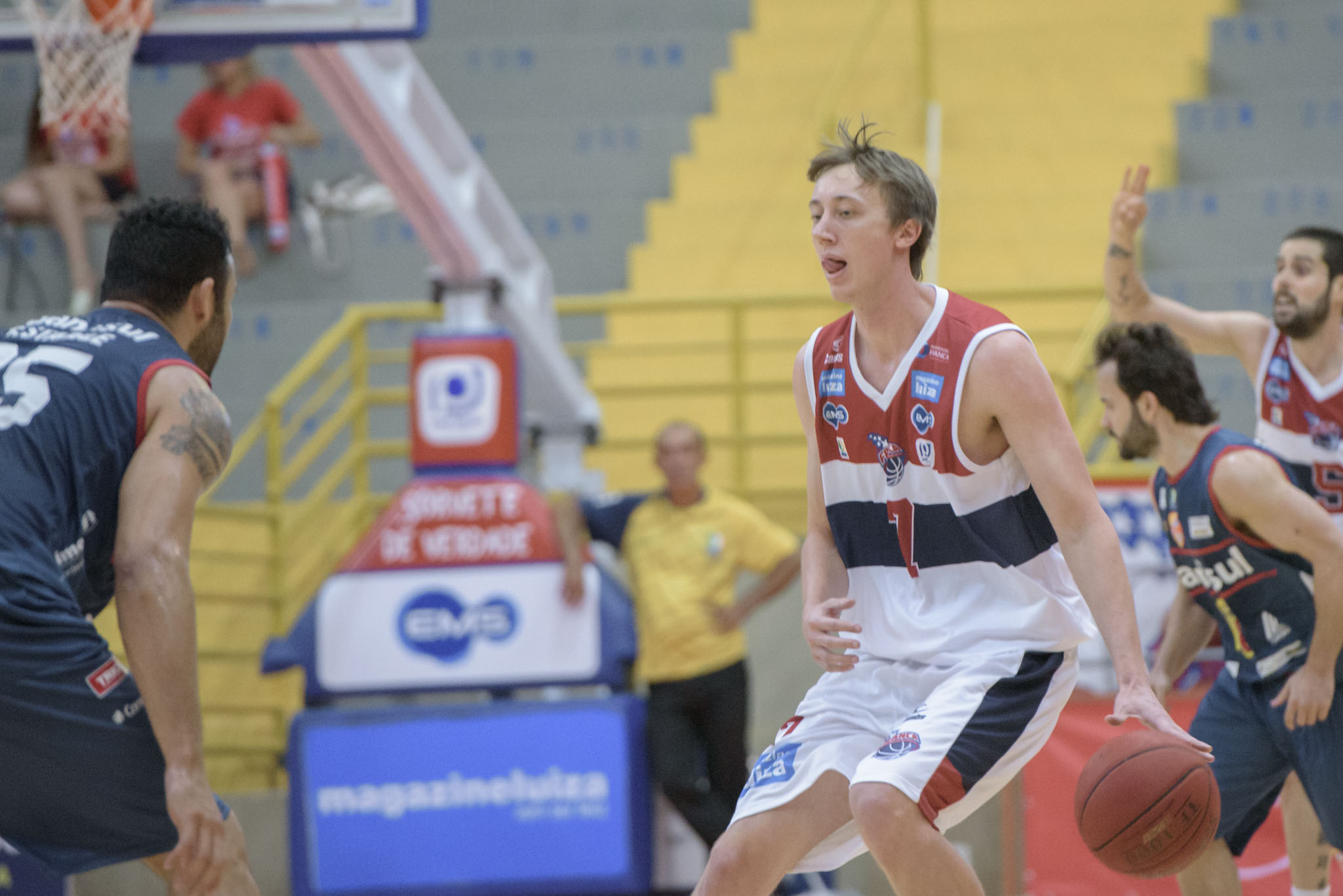 Bruno foi o cestinha francano na partida contra Caxias do Sul, com 31 pontos feitos (Foto: Newton Nogueira/Franca Basquete)
